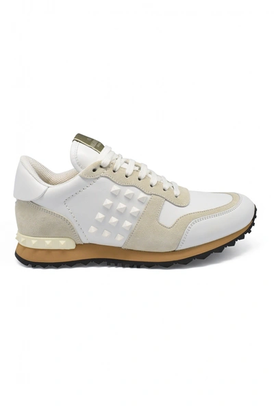 Valentino Garavani Rockstud Sneakers In White