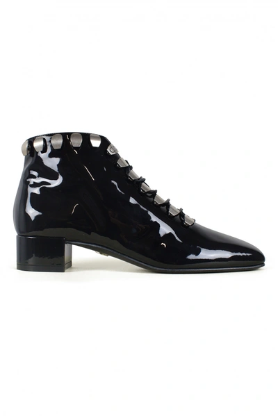 Dior Lace-up Ankle Boots In Black