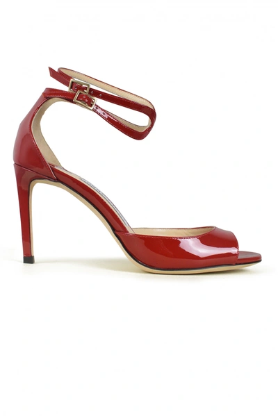Jimmy Choo Lane 85 Sandals In Red