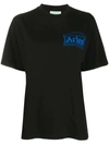 Aries Temple Logo Print T-shirt In Black