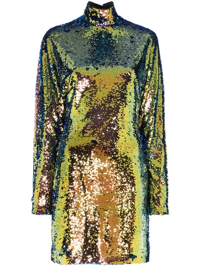 Rta Sequin Embellished Mini Dress In Ecstasy