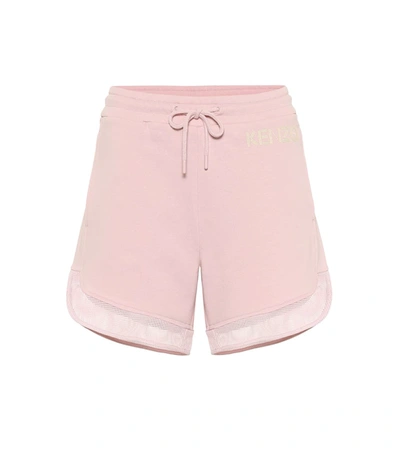 Kenzo Cotton-jersey Shorts In Pink