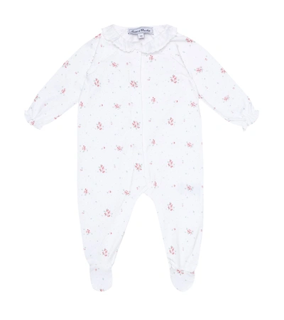 Tartine Et Chocolat Baby Floral Stretch-cotton Onesie In White