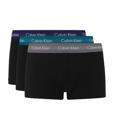 Calvin Klein Underwear Three-pack Stretch-cotton Boxer Briefs In Black