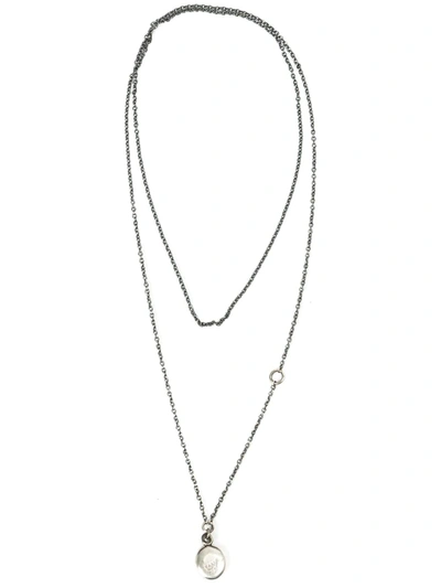 Werkstatt:münchen Bliss Medal Necklace In Metallic