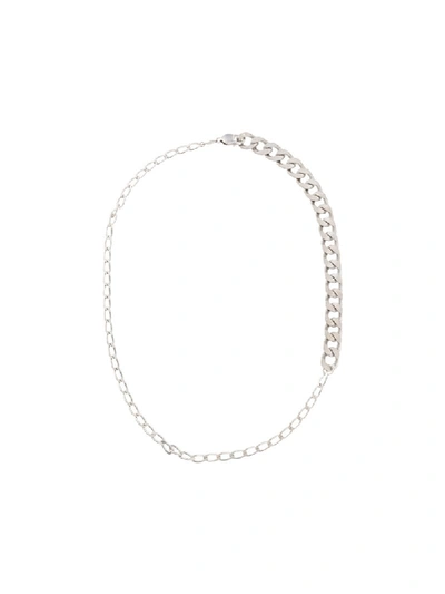 Maison Margiela Silver-tone Chain Necklace