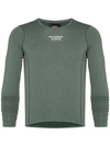 Pas Normal Studios Control Mélange Polartec Power Wool Cycling Base Layer In Green