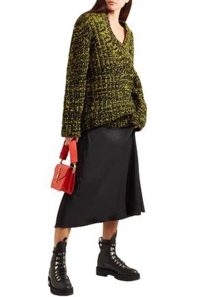 Marc Jacobs Oversized Marled Knitted Sweater In Yellow