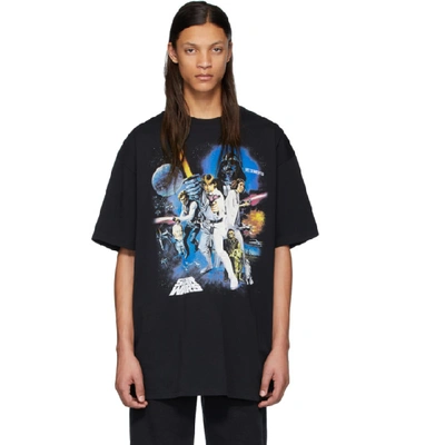 Vetements X Star Wars Graphic Print T-shirt In Black