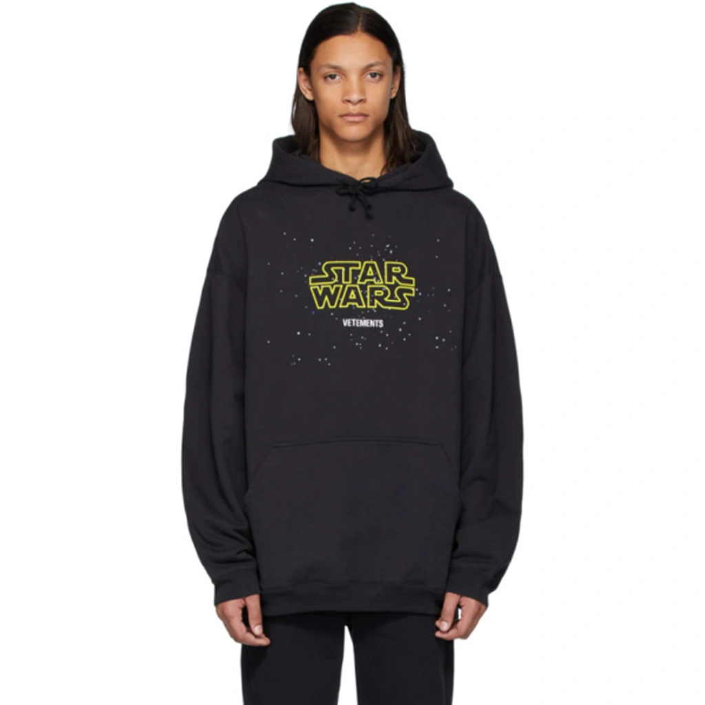 Vetements Black Star Wars Edition Episodes Hoodie | ModeSens