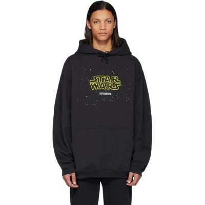 Vetements Black Star Wars Edition Episodes Hoodie