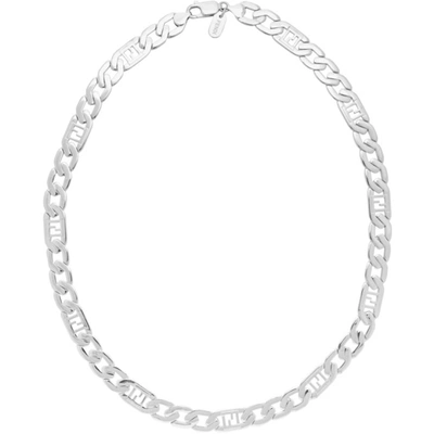 Fendi Silver Forever  Necklace In F0th0 Palla