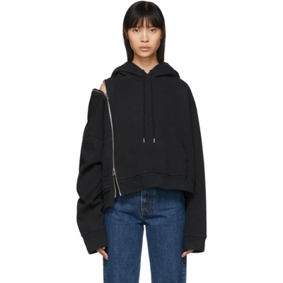 Maison Margiela Black Multi-wear Zip Hoodie In 900 Black