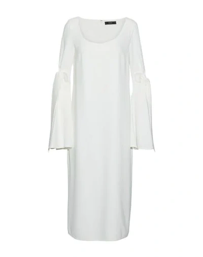 Ellery Zeni Tie-detailed Cloqué Midi Shirt Dress In White