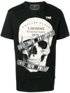 Philipp Plein Skull Print T-shirt In Black