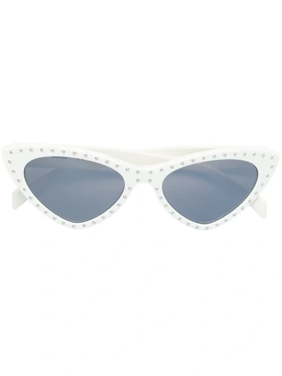 Moschino Eyewear 52mm Cat's Eye Sunglasses - White