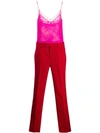 Philosophy Di Lorenzo Serafini Lace Embellished Jumpsuit In Pink