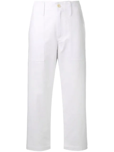 Jejia Camille Cropped Trousers In White