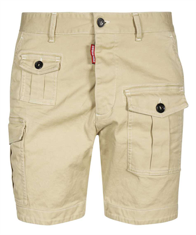 Dsquared2 Cargo Shorts In Stone