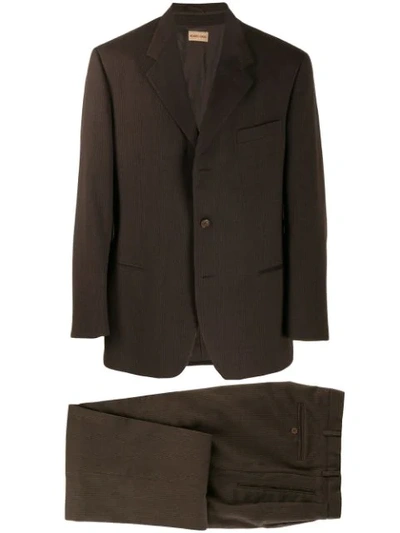 Pre-owned Romeo Gigli 1990's 3-piece Suit In Brown