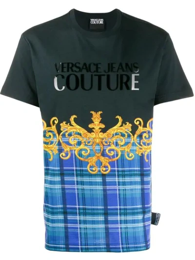 Versace Jeans Couture Logo T-shirt In Blue