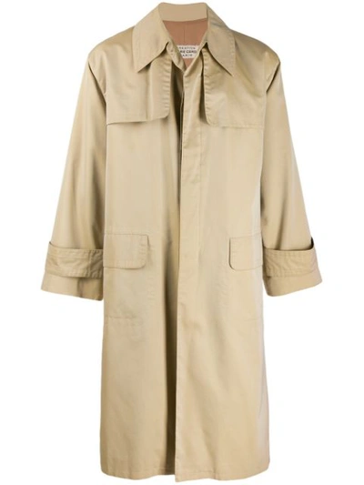 Pre-owned Pierre Cardin 1970's Single Breasted Trenchcoat In Neutrals
