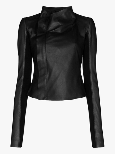 Rick Owens Biker Jacket In Black