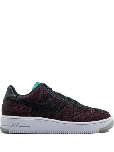 Nike Air Force 1 Flyknit Trainers In Black