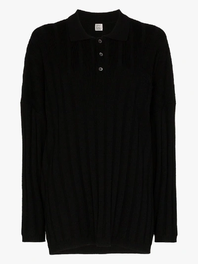 Totême 'bonifacio' Oversized-pullover In Black