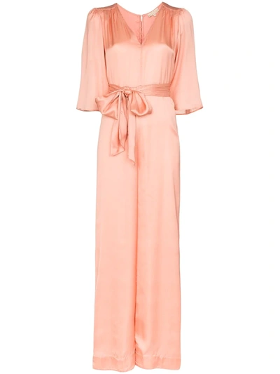 Bytimo Belted Wide-leg Jumpsuit In Pink