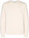 Kenzo Embroidered Logo Sweatshirt In Neutrals