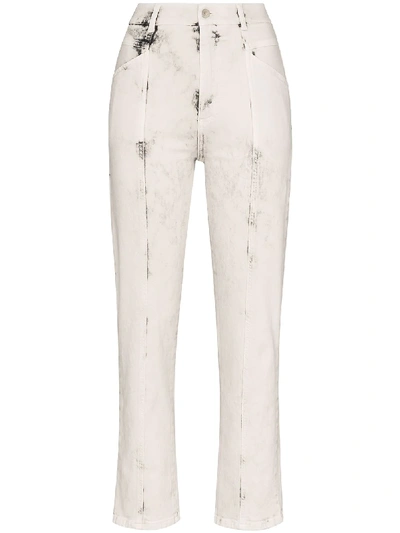 Stella Mccartney Acid-effect Straight-leg Jeans In 9111 White