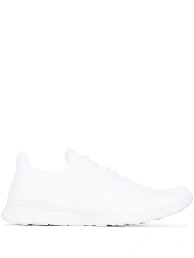 Apl Athletic Propulsion Labs Techloom Breeze Knit Mesh Sneakers In White