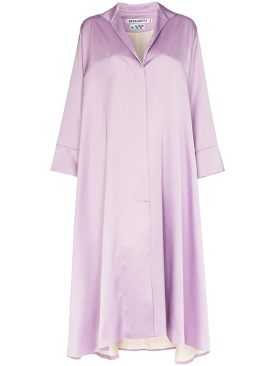 Bernadette Sofia Kimono Coat In Purple