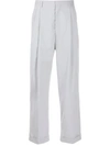 Marni Double Pleated Trousers In Grey