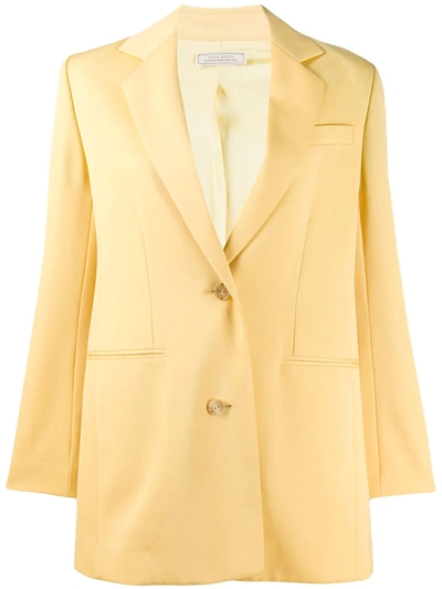 Nina Ricci Oversized Tailored Blazer In Yellow