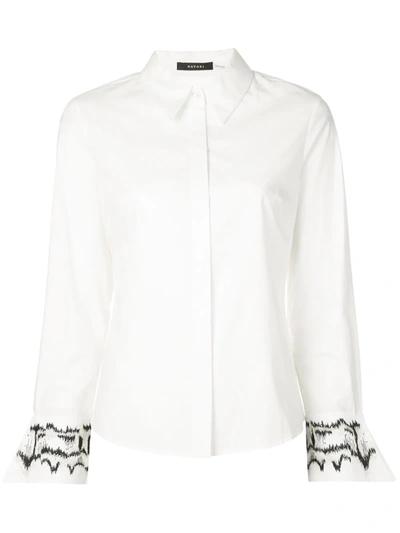 Natori Digital Print Shirt In White