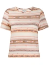 Forte Forte Striped Crew-neck T-shirt In Neutrals