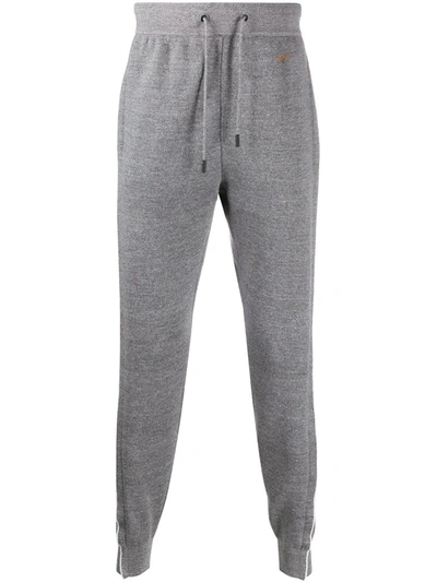 Ermenegildo Zegna Drawstring Knitted Track Trousers In Grey