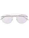 Mykita X Maison Margiela Round Sunglasses In Silver