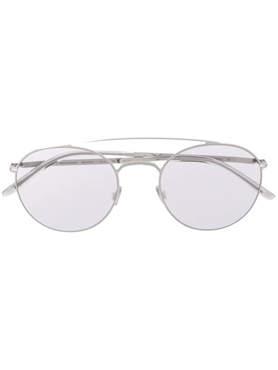 Mykita X Maison Margiela Round Sunglasses In Silver