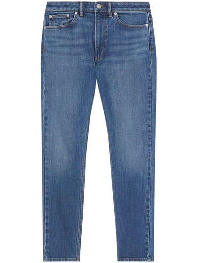 Burberry Skinny Cropped Jeans In Blue