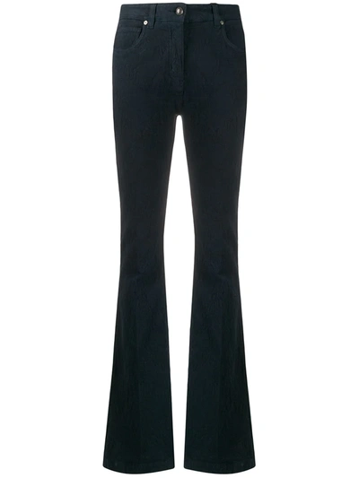Etro High Rise Bootcut Jeans In Blue