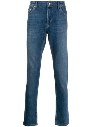 Versace Jeans Couture Mid-rise Slim Leg Jeans In Blue