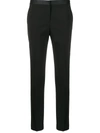 Theory Cropped Tailored Style Trousers In Black