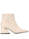 Yuul Yie Chunky Heel Ankle Boots In Neutrals