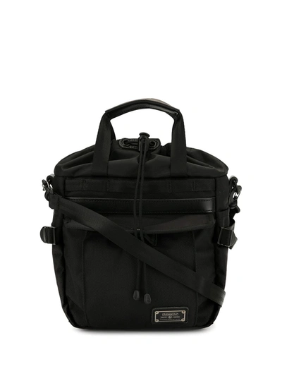 As2ov Canvas Shoulder Bag In Black