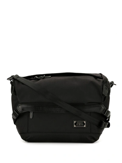 As2ov Canvas Shoulder Bag In Black