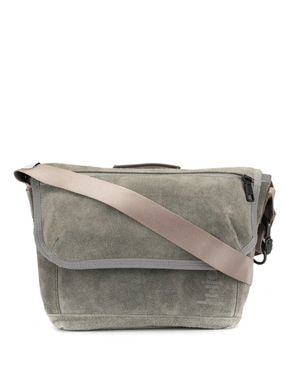 As2ov Panelled Messenger Bag In Grey