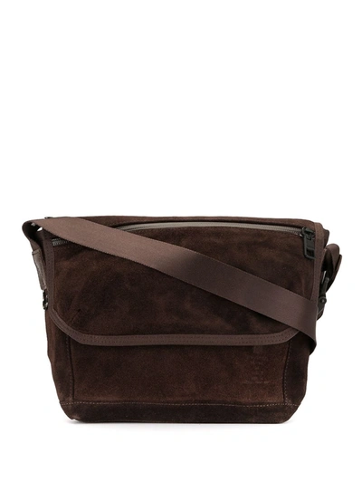 As2ov Panelled Messenger Bag In Brown
